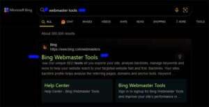 Bing Webmaster Tools